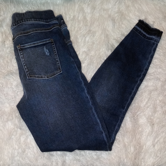 New Spanx Distressed Denim Pull On Leggings Size XS - Picture 4 of 11